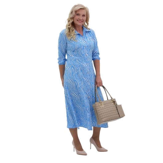 Платье Амор, голубое, Цвет: Голубой , Размер: M