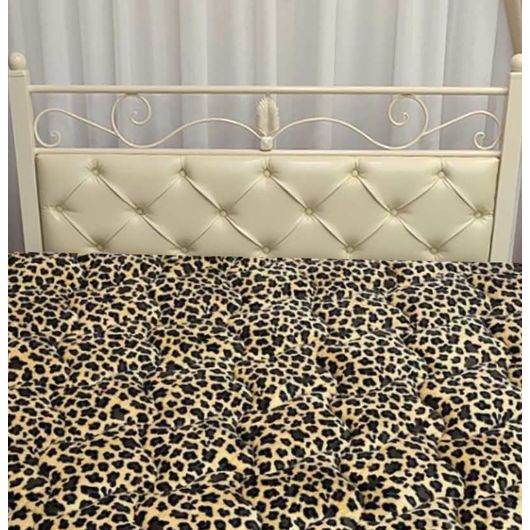 Матрац-перина Дрім Лайт, леопард  (синтепон та бавовна), Колір: Леопард (синтепон+бавовна), Висота матраца: 5 см, Довжина: 190см, Ширина: 90см