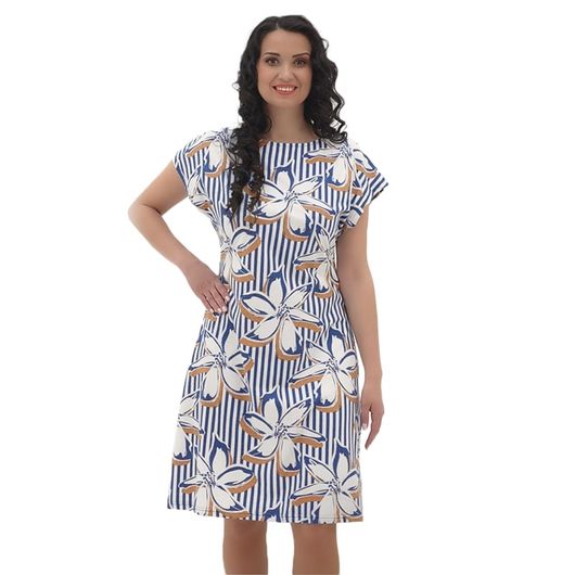 Платье Марселина, полоска, Дизайн: Полоска , Размер: 44