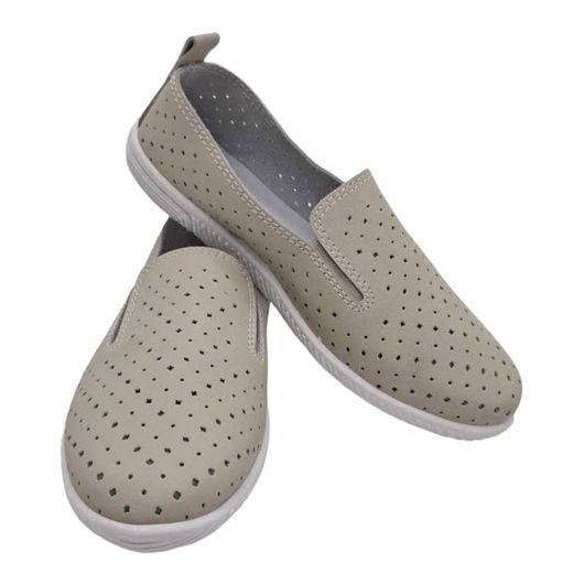 Туфли Линара бежевые, на резинке, Цвет: Бежевый , Дизайн: На резинке, Размер: 38