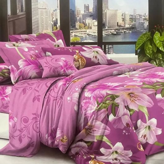 Комплект постельного белья Примавера, Весенний Цвет, Цвет комплекта: Весенний цвет, Размер: Евро , Размер наволочки: 70*70