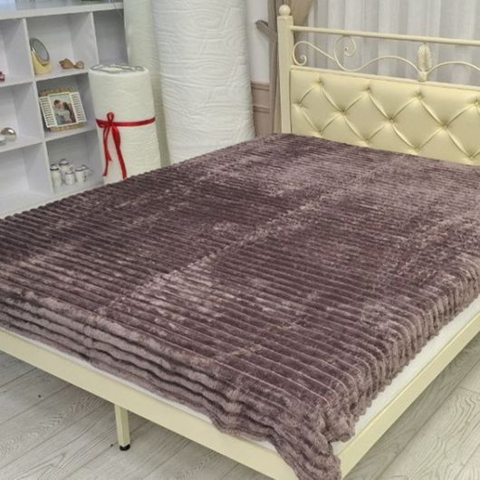 Колекція пледів Мішель, сливовий, Колір: Сливовий, Розмір: 1,5 спальний, зображення 2