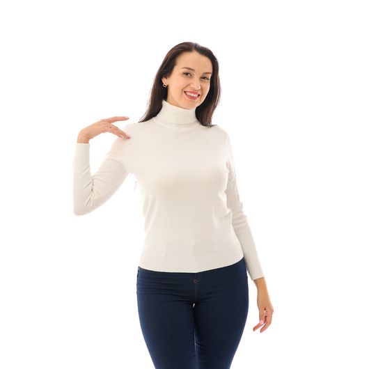 Гольф Кетрін, білий, Цвет: Белый, Размер: 2XL, изображение 5