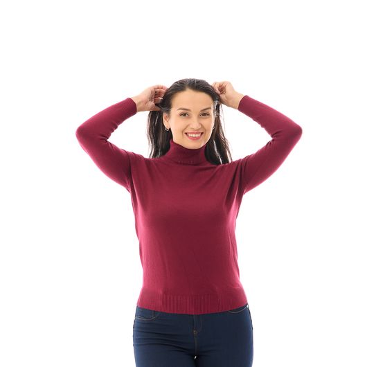 Гольф Кетрін, марсала, Цвет: Марсала , Размер: 2XL, изображение 5