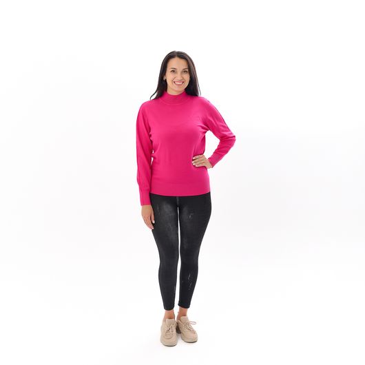 Гольф Сюзанна, комір стійка, малиновий, Колір: Малиновий, Розмір: 46-52, зображення 2