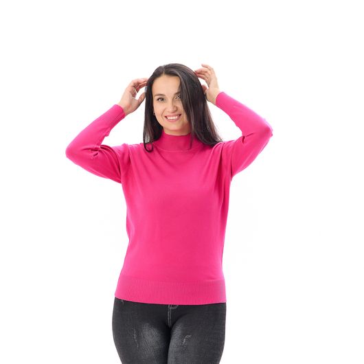 Гольф Сюзанна, комір стійка, малиновий, Колір: Малиновий, Розмір: 46-52, зображення 3