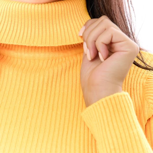 Гольф Сюзанна, откладной воротник, желтый, Цвет: Желтый , Размер: 46-52, изображение 4