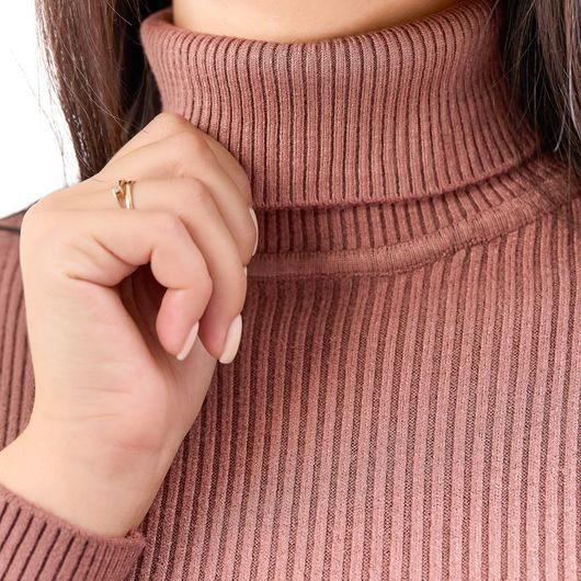 Гольф Сюзанна, відкладний комір, капучіно, Колір: Капучіно, Розмір: 46-52, зображення 8