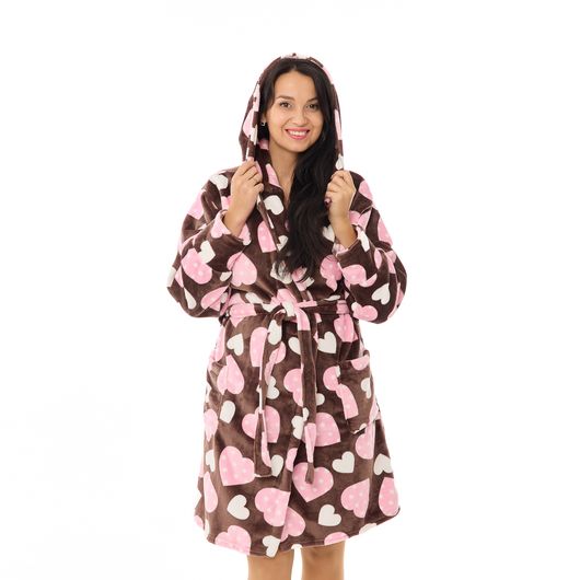 Халат Сусанна, на запах, мокко, Цвет: Мокко , Дизайн: На запах , Размер: 52-54, изображение 3