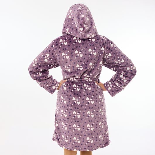 Халат Сусанна, на запах, сиреневый, Цвет: Сиреневый, Дизайн: На запах , Размер: 48-50, изображение 5