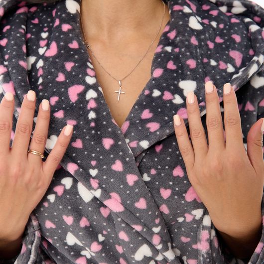 Халат Сусанна, на запах, серый, Цвет: Серый , Дизайн: На запах , Размер: 44-46, изображение 4