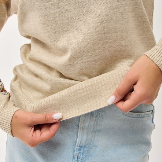 Кофта-вишиванка Мері, молочна, Колір: Молочний , Розмір: 42-48, зображення 5