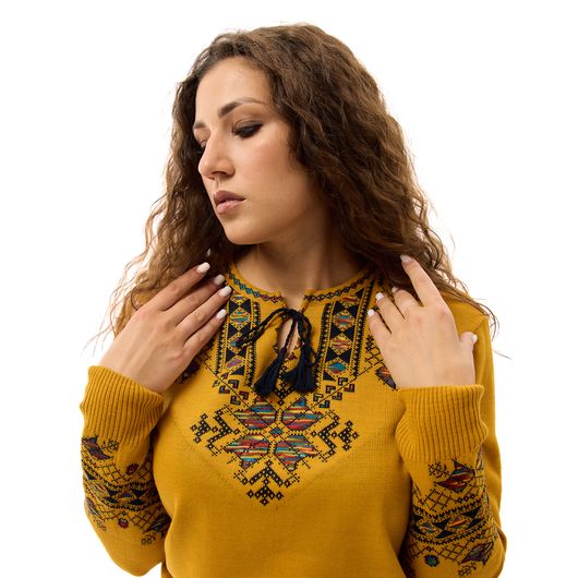 Кофта-вышиванка Мэри, желтая, Цвет: Желтый , Размер: 36-40, изображение 4