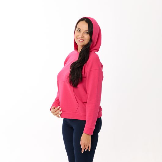 Худи СофтКор, малиновое, Цвет: Малиновый , Размер: 50, изображение 4