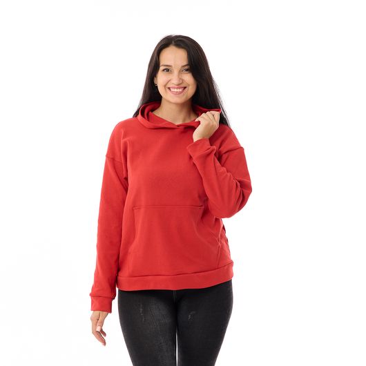 Худі СофтКор, червоне, Колір: Червоний, Розмір: 48, зображення 2