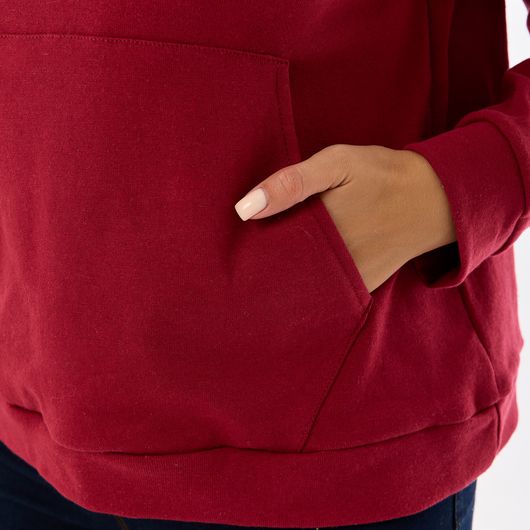 Худі СофтКор, вишневе, Колір:  Вишневий , Розмір: 56, зображення 4