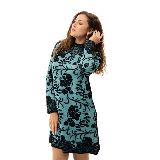 Платье Идеал, бирюзовое, Цвет: Бирюзовый , Размер: 42-46, изображение 4