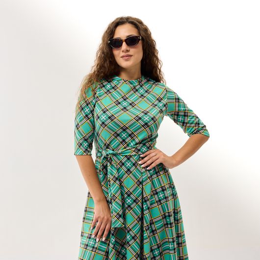 Сукня Нотки Парижа, зелене, Колір:  Зелений, Розмір: 2XL, зображення 4