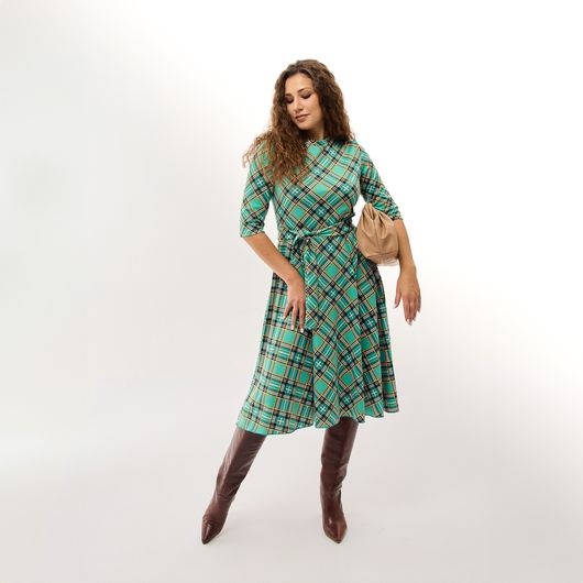 Сукня Нотки Парижа, зелене, Колір:  Зелений, Розмір: 2XL