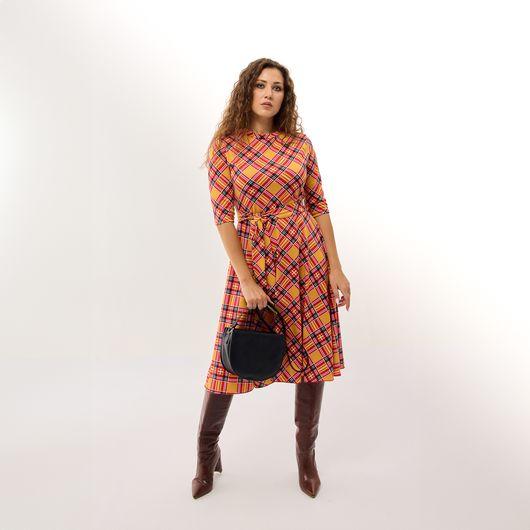 Сукня Нотки Парижа, помаранчеве, Колір: Помаранчевий, Розмір: L