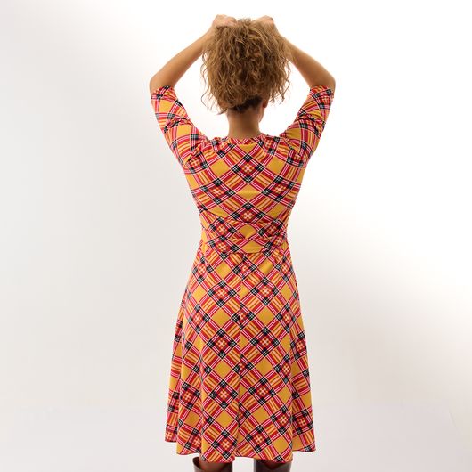 Платье Нотки Парижа, оранжевое, Цвет: Оранжевый , Размер: 2XL, изображение 4