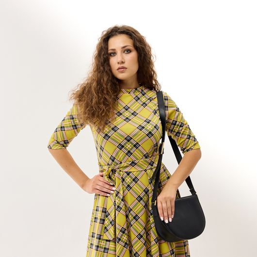 Платье Нотки Парижа, желтое, Цвет: Желтый , Размер: XL, изображение 2