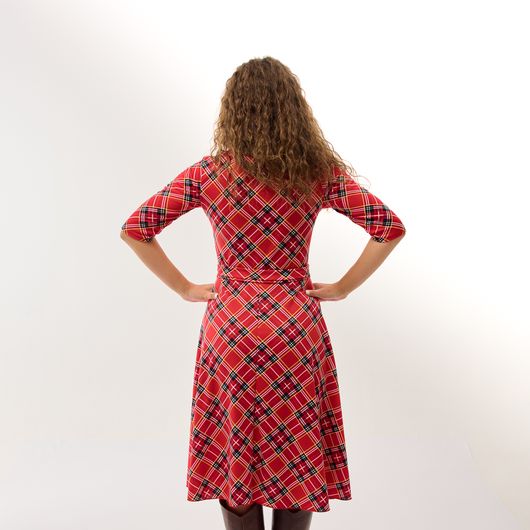 Платье Нотки Парижа, красное, Цвет: Красный , Размер: XL, изображение 5