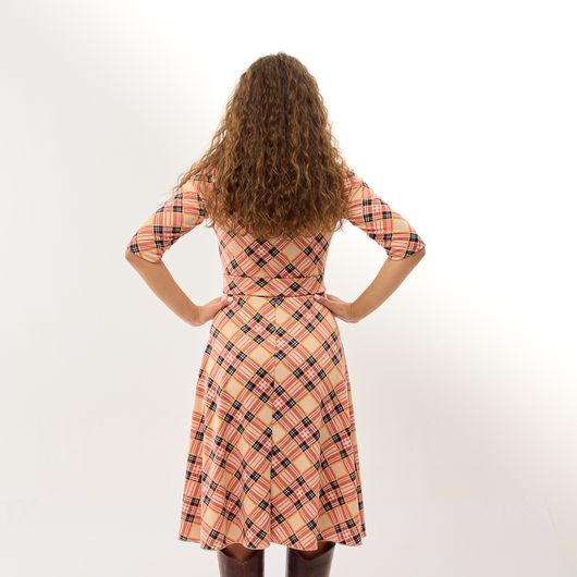 Платье Нотки Парижа, розовое, Цвет: Розовый , Размер: 2XL, изображение 5