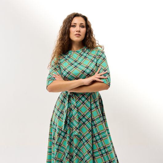 Сукня Нотки Парижа, зелене, Колір:  Зелений, Розмір: 2XL, зображення 3