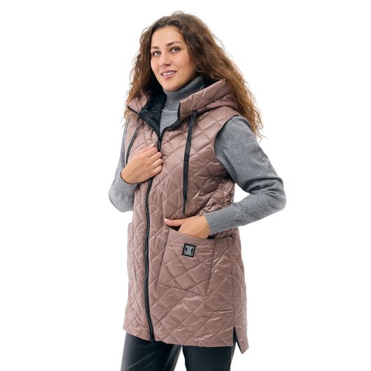 Жилет Флоринда, бежевый, Цвет: Бежевый , Размер: 48