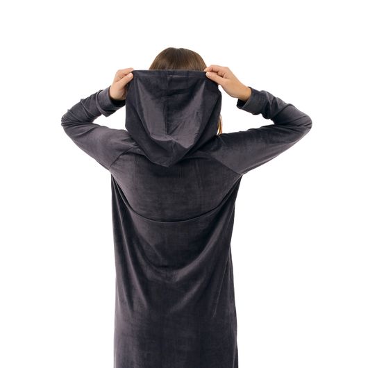 Сукня Оксамитовий дотик, графіт, Колір: Графіт, Розмір: 52-54, зображення 4