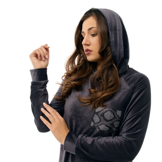 Сукня Оксамитовий дотик, графіт, Колір: Графіт, Розмір: 44-46, зображення 6