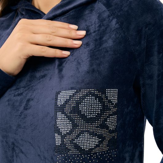 Сукня Оксамитовий дотик, синя, Колір: Синій, Розмір: 48-50, зображення 4