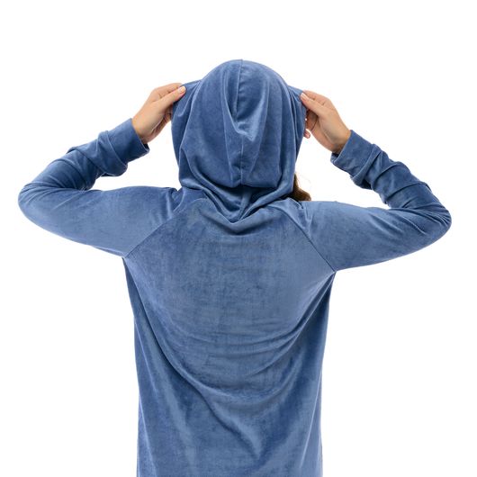 Платье Бархатное прикосновение, голубое, Цвет: Голубой , Размер: 48-50, изображение 6