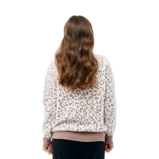 Джемпер Ксенія, леопард бежевий, Дизайн: Леопард бежевий , Розмір: 56, зображення 5