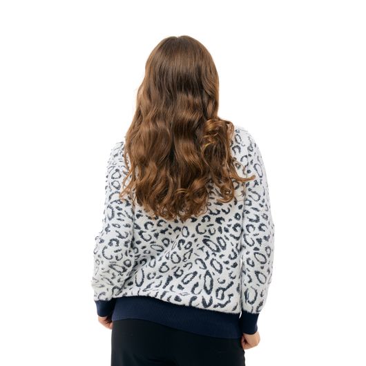 Джемпер Ксения, леопард серый, Дизайн: Леопард синий , Размер: 54, изображение 4