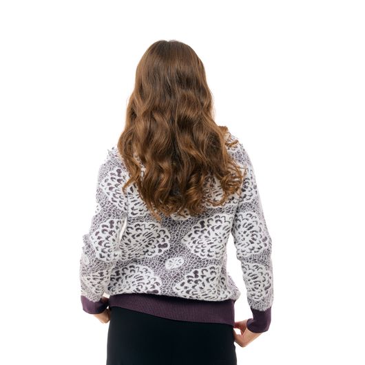 Джемпер Ксенія, узор фіолетовий, Дизайн: Узор фіолетовий , Розмір: 50, зображення 3