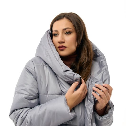 Куртка Анетта, серая, Цвет: Серый , Размер: 50-52, изображение 5