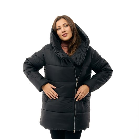 Куртка Анетта, черная, Цвет: Черный, Размер: 58-60, изображение 3