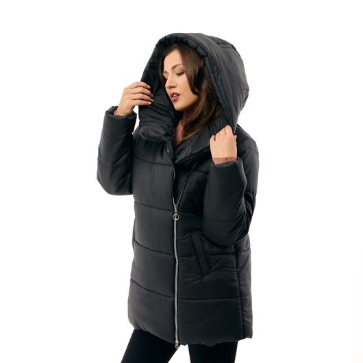 Куртка Анетта, черная, Цвет: Черный, Размер: 54-56