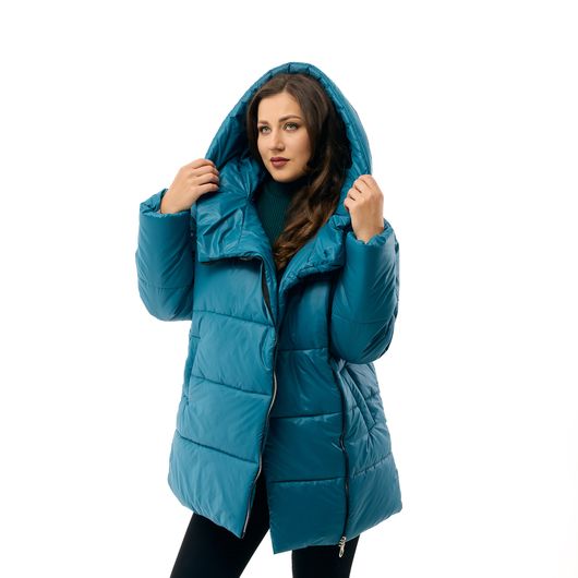 Куртка Анетта, синя, Колір: Синій, Розмір: 46-48, зображення 4