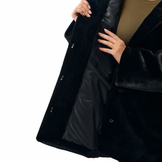 Шуба Феерия, чорна, Колір: Чорний, Розмір: L, зображення 7