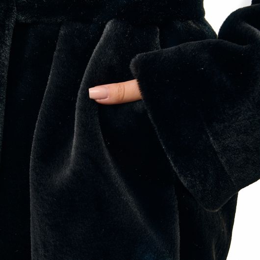 Шуба Феерия, черная, Цвет: Черный, Размер: S, изображение 8