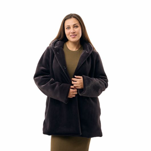 Шуба Феерия, коричневая, Цвет: Коричневый, Размер: 2XL, изображение 9