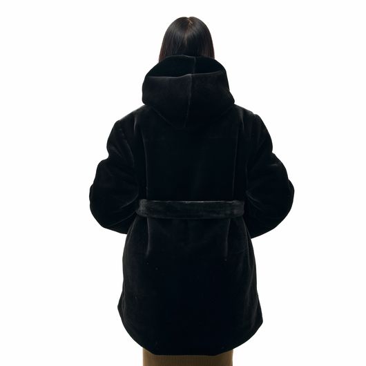 Шуба Феерия, темно-серая, Цвет: Темно-серый , Размер: 3XL, изображение 5