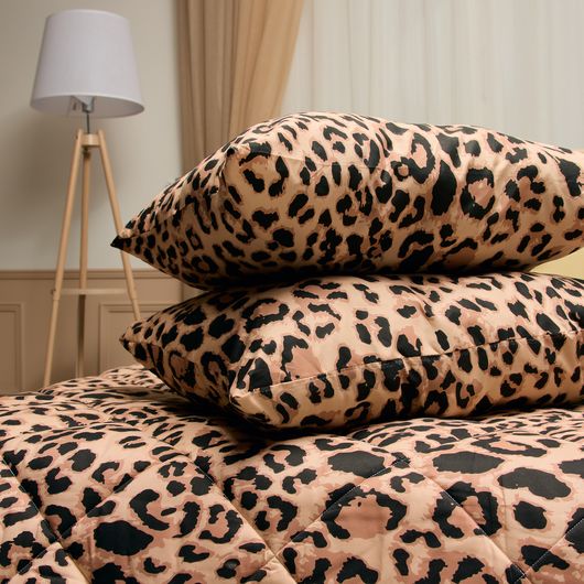 Комплект для сна Сладкие Мечты Леопард, Цвет комплекта: Леопард , Размер: 1 спальный , Размер наволочки: 50*70, изображение 4