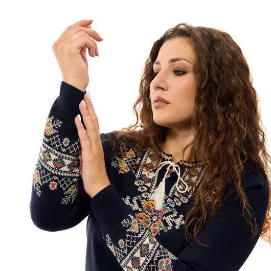 Кофта-вишиванка Мері, чорна, Колір: Чорний, Розмір: 42-48, зображення 7