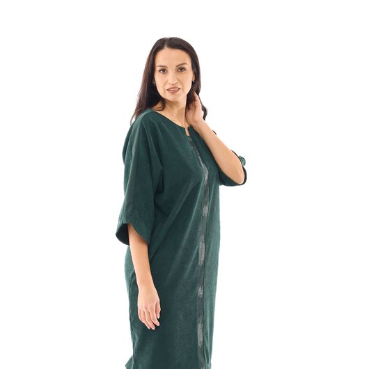 Сукня Жоржина, мікровельвет, зелене, Колір:  Зелений, Дизайн: Мікровельвет , Розмір: 52, зображення 6