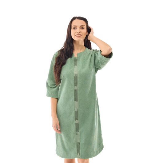 Сукня Жоржина, мікровельвет, оливкова, Колір: Оливковий , Дизайн: Мікровельвет , Розмір: 60, зображення 2