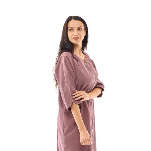 Сукня Жоржина, мікровелевет, мокко, Колір: Мокко , Дизайн: Мікровельвет , Розмір: 52, зображення 5